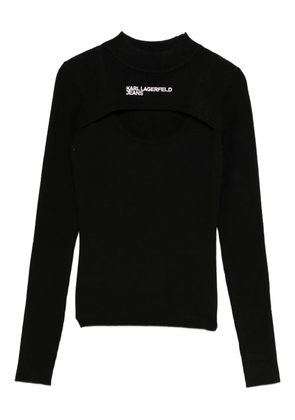 Karl Lagerfeld Jeans fine-ribbed jumper - Black
