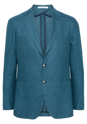 Tagliatore knitted single-breasted blazer - Blue