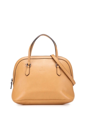 Gucci Pre-Owned 2000-2015 Medium Leather Dome satchel - Brown