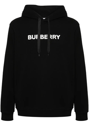 Burberry logo-print cotton hoodie - Black