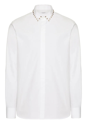 Valentino Garavani Untitled stud cotton shirt - White