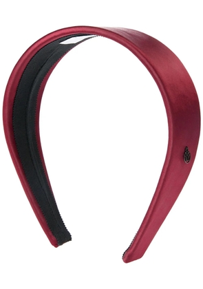 Maison Michel Elizabeth satin headband - Red