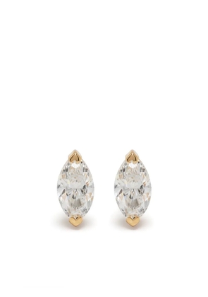 SHAY 18K yellow gold diamond marquise studs