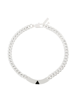 Coup De Coeur Pyramid Tag collar necklace - Metallic