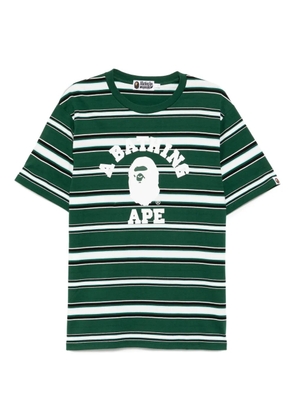 A BATHING APE® striped T-shirt - Green