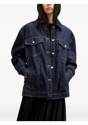 AllSaints Dillan denim-panelled jacket - Blue