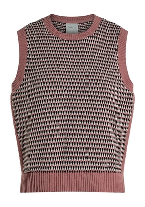 Varley textured-knit vest - Pink