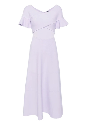 Needle & Thread wrap front knit gown - Purple