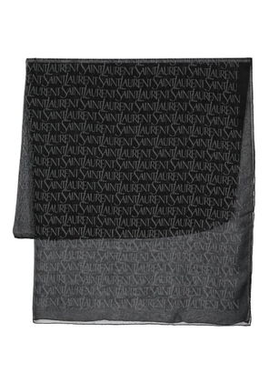 Saint Laurent square-shaped scarf - Black