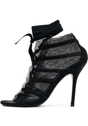 Dolce & Gabbana Pre-Owned 115mm mesh ankle boots - Black