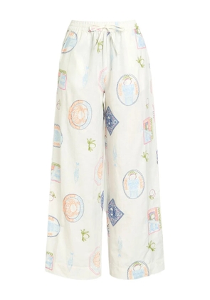 DAMSON MADDER Chlo drawstring trousers - Neutrals