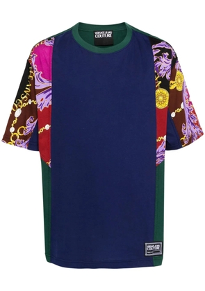 Versace Jeans Couture chain-print cotton T-shirt - Purple