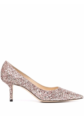 Jimmy Choo Love 85mm glitter pumps - Pink