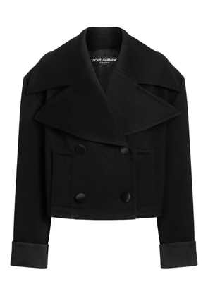 Dolce & Gabbana double-breasted cropped jacket - Black