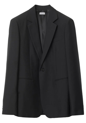 Burberry single-breasted wool blazer - Black