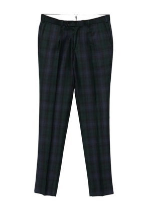 Gabriele Pasini pleated plaid trousers - Blue