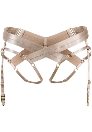 Bordelle Bondage harness briefs - Neutrals