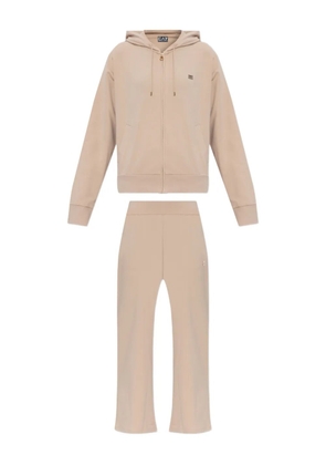Ea7 Emporio Armani hooded zip-up tracksuit - Neutrals
