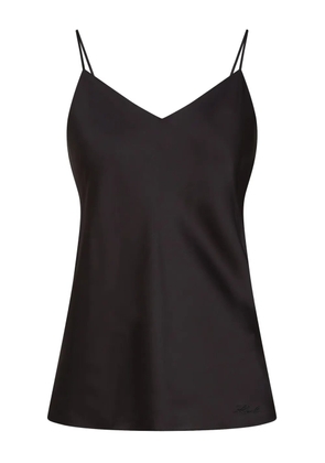 Karl Lagerfeld satin top - Black
