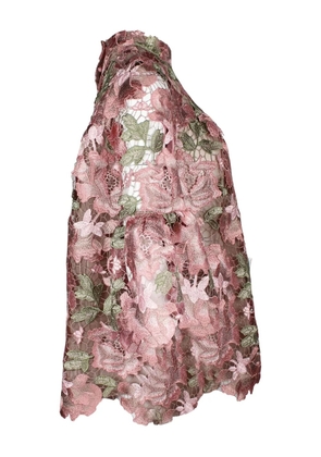 Anna Sui Vintage floral-lace blouse - Pink