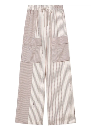 TWINSET satin trousers - Neutrals