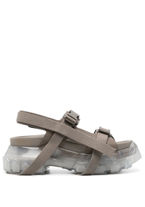 Rick Owens 65mm suede chunky platform sandals - Brown