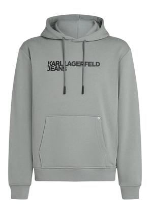 Karl Lagerfeld Jeans logo-print hoodie - Grey