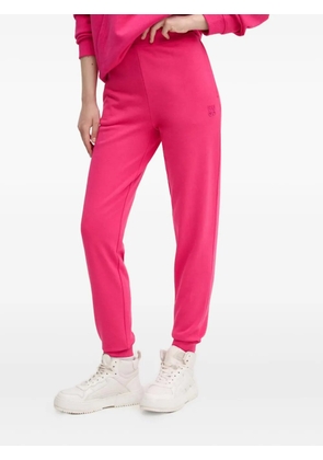 HUGO logo-detail trousers - Pink