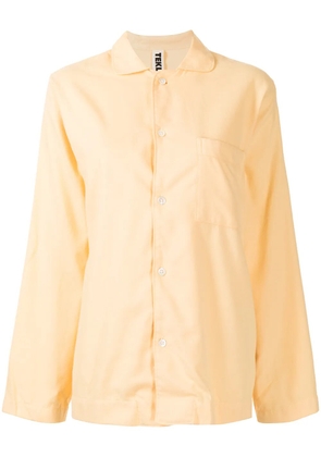 TEKLA poplin pajama shirt - Yellow