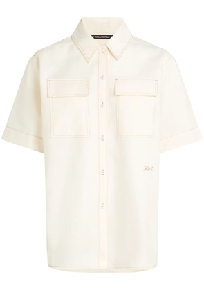 Karl Lagerfeld short-sleeved shirt - Neutrals