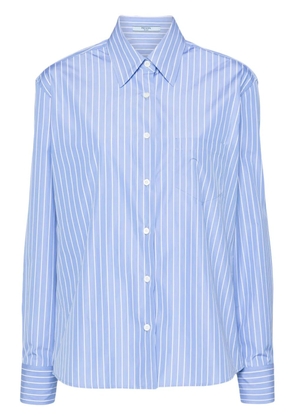Prada striped poplin shirt - F0013 LIGHT BLUE
