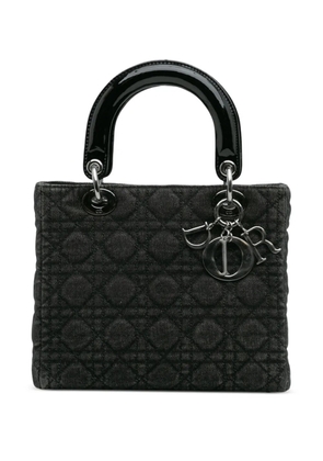 Christian Dior Pre-Owned 1999 Medium Denim Cannage Lady Dior satchel - Black