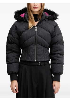 Versace Jeans Couture crinkled puffer jacket - Black