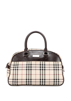 Burberry Pre-Owned 2000-2017 House Check Canvas handbag - Brown