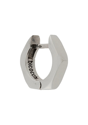 Emanuele Bicocchi singular hexagonal hoop earring - Silver