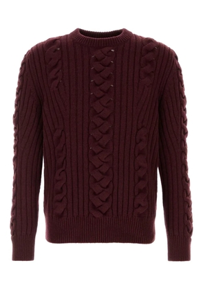 Alexander McQueen cable-knit sweater - Red