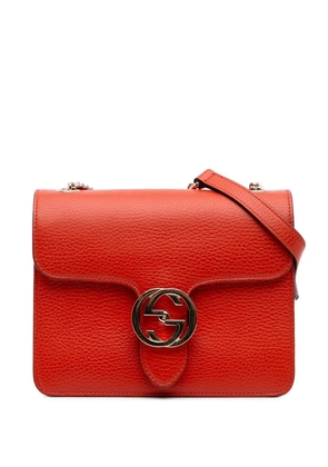 Gucci Pre-Owned 2016-2025 Small Dollar Calfskin Interlocking G crossbody bag - Orange
