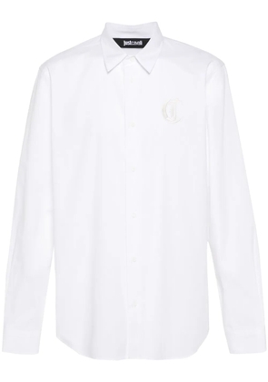 Just Cavalli logo-embroidered shirt - White