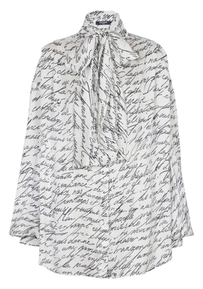 Balmain Love Letter blouse - White