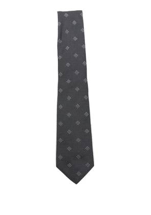 Emporio Armani dott-pattern silk tie - Grey