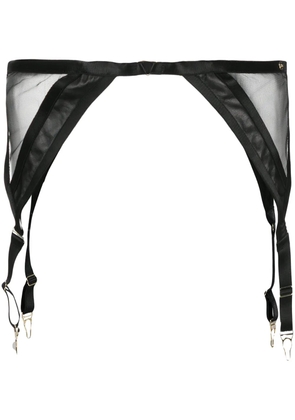 Something Wicked Mia semi-sheer suspenders - Black