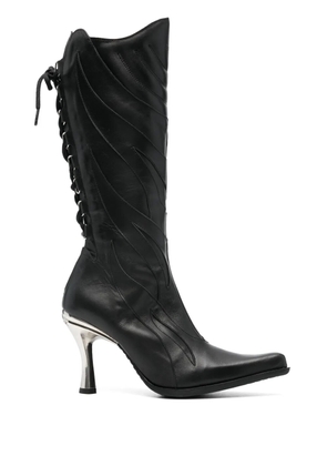 VETEMENTS x New Rock Firestorm 100mm leather boots - Black