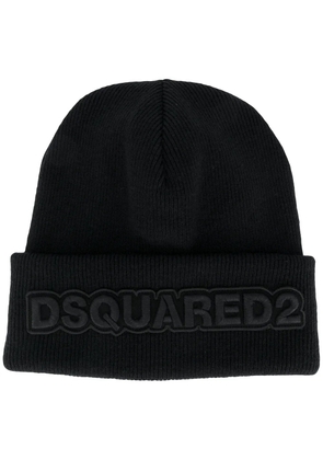 DSQUARED2 embroidered logo beanie - Black