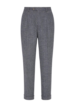 Brunello Cucinelli pleated tapered trousers - Grey