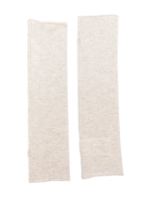 Lisa Yang Aspen ribbed arm warmers - Neutrals