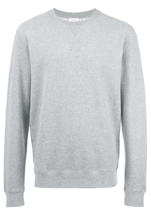 Sunspel plain crew neck sweatshirt - Grey