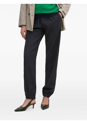 Lacoste elasticated-ankle trousers - Blue