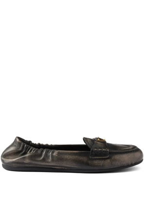Prada leather loafers - Black