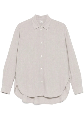 TOTEME mélange-effect shirt - Grey