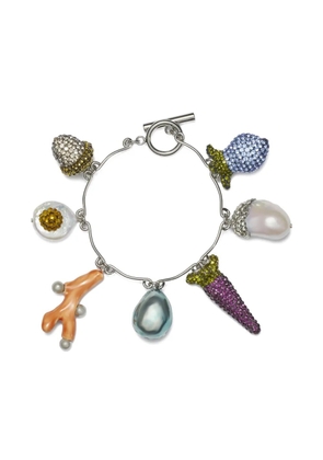 Tory Burch Curiosity Vegetable charm bracelet - Silver